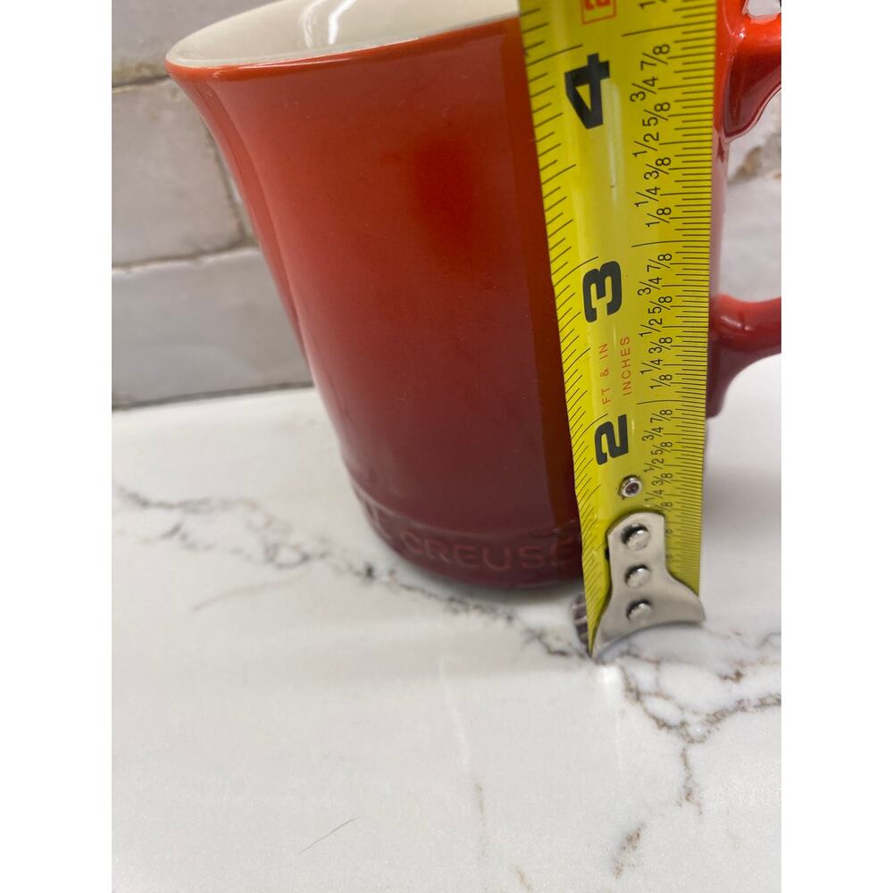 Le Creuset Stoneware Grand Mug 400mL 14oz Flame Ombré Red Coffee Mug - Picture 9 of 9